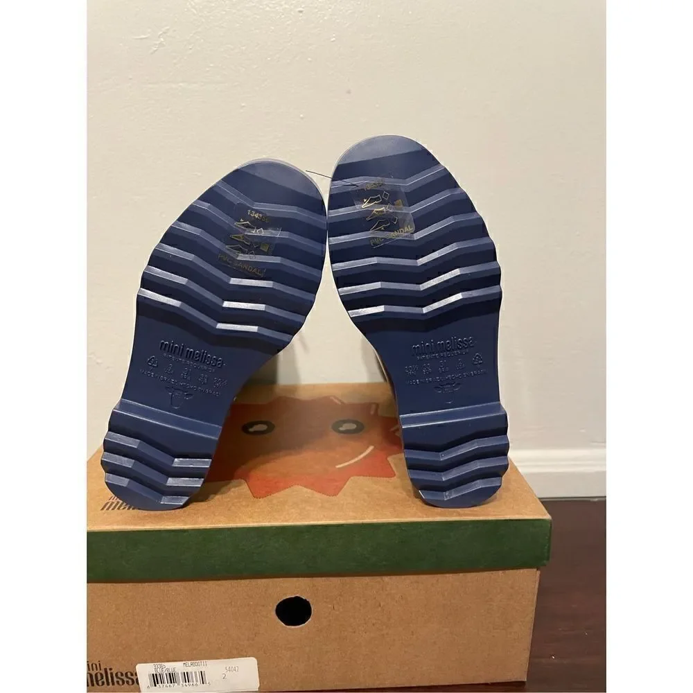 Mini Melissa Kids water resistant  rain comfy boot size 2 new